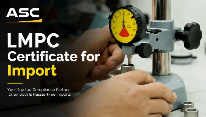 LMPC Certificate for Import